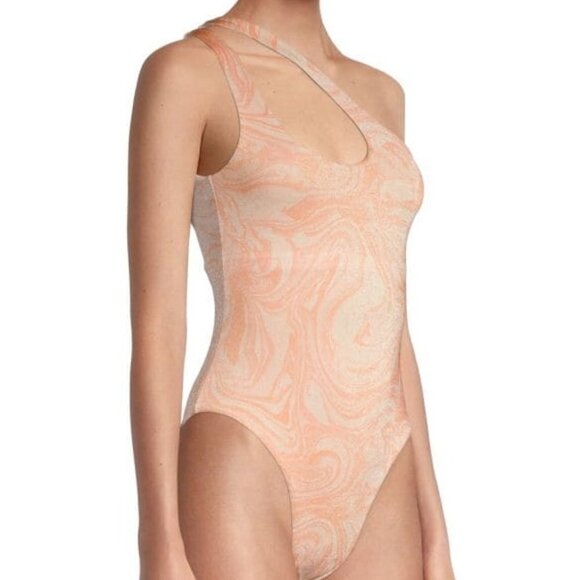 New L*Space Shine On Shimmer Phoebe All Swirled Up One Piece Swimsuit NWT Sz 10 - Picture 6 of 15